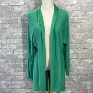 Tracy Negoshian Silk Blend Green Cardigan